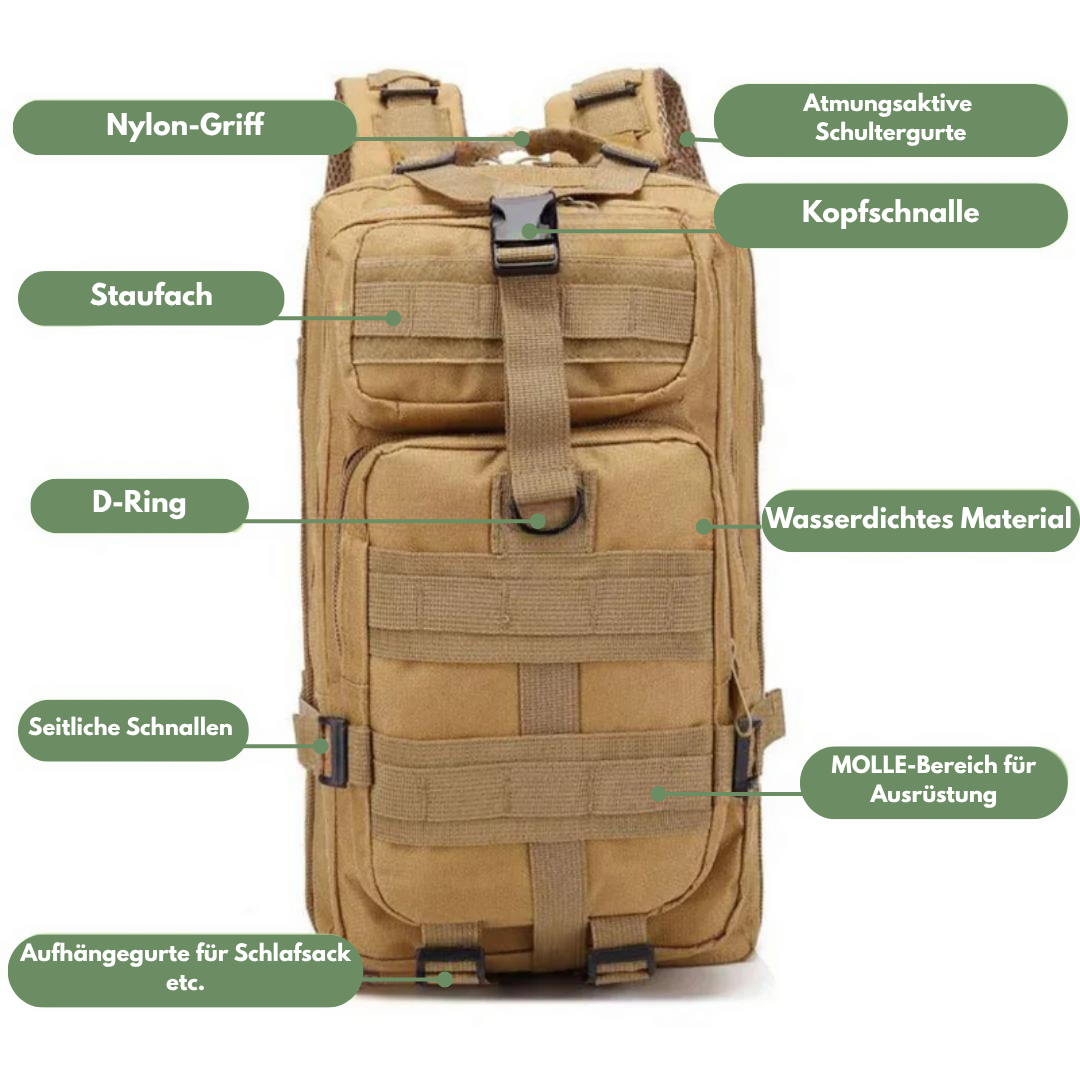 Taktischer Rucksack - Wasserdicht